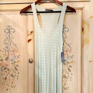 NWT Dress by Velvet cream/ocean blue green Lined P
